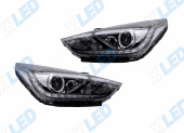 �������� ��� Hyundai Solaris (2017-2020) � bi-led ������� �4 X-LED, ����������� �������
