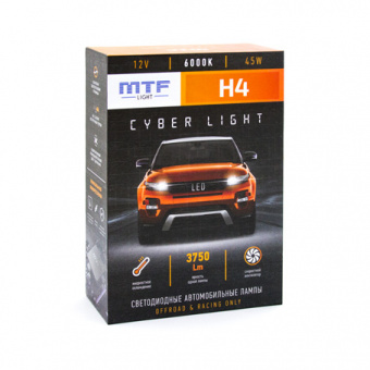    H4 MTF Light GYBER LIGHT 6000K 12v