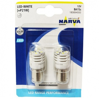    P21W Narva Range Performance White LED